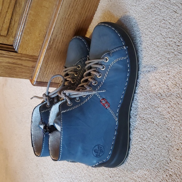 Rieker comfort woman Ankle shoe sz 39 , blue - Picture 4 of 8